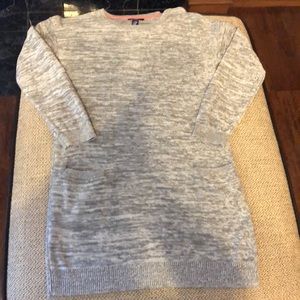 Grey sweater dress